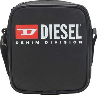Diesel Rinkee Logo Crossbody Tas (Zwart)