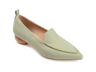 Journee Collection Maggs Flat Womens Flat Shoes Sage : 10 M, Faux Leather