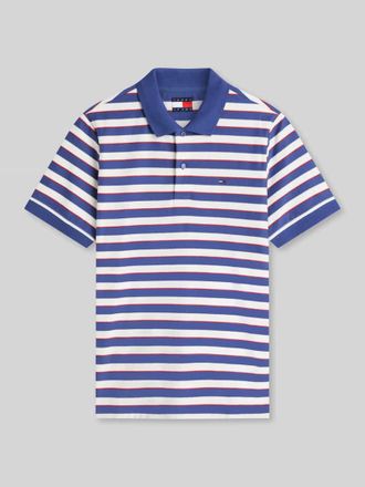 Tommy Jeans Regular Fit Poloshirt aus reiner Baumwolle in Rauchblau, Gr&ouml;&szlig;e XL