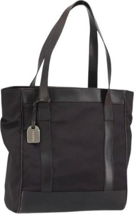 Gucci Pre-owned Tote Bags, female, Brown, Size: ONE SIZE Pre-owned Canvas Tote Bag
