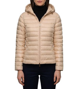 Moncler Beige Solid Hood Jacket