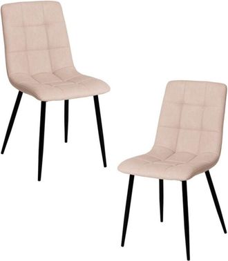 Regalos Miguel Regalos Miguel - Packs Sillas Comedor - Pack 2 Sillas Stuhl Polipiel - Beige