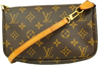 Louis Vuitton Brown Pouch (Pre-Owned)