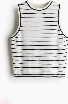 H&M Pullunder in Feinstrick - White