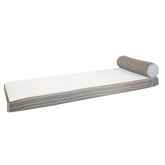 MX HOME Tumbona reversible Cara rayada y otra cara blanca