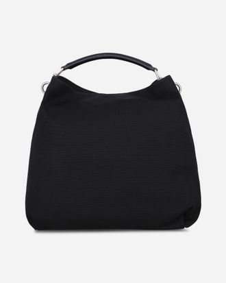 Dries Van Noten Cotton Canvas Shoulder Bag Black