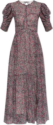 Isabel Marant Sichelle Dress - Dames - Maxi kleedjes - Rood - M - Katoen - Kleedjes