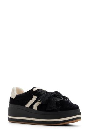 Aldo Paotlan Platform Sneaker in Black/White at Nordstrom, Size 7.5