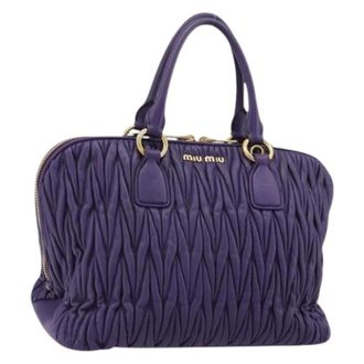 Miu Miu Pre-owned Handbags, female, Purple, Size: ONE SIZE Pre-owned Hand Bag