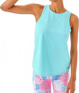 Lilly Pulitzer Upf 50+ Luxletic Westley Active Tank In Fresh Water Blue