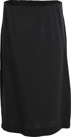 Vanessa Bruno Midi Straight Skirt in Black Acetate