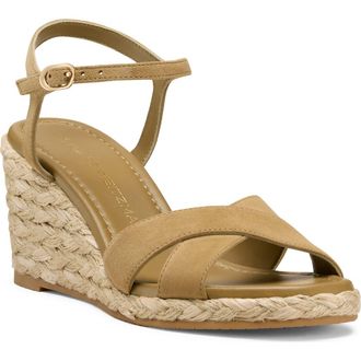 Stuart Weitzman Dayna Espadrille Wedge Sandal in Golden Olive/Natural at Nordstrom, Size 8.5