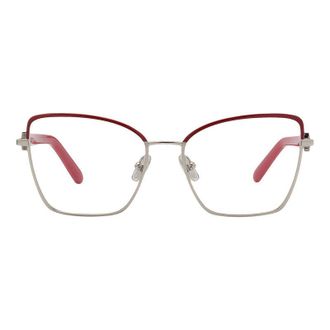Ferragamo SF2223N744 Mixed-Material Frame Eyeglasses - Red
