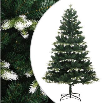 vidaXL Rbol De Navidad Artificial Con Bisagras Y Nieve Flocada 180 Cm Vidaxl