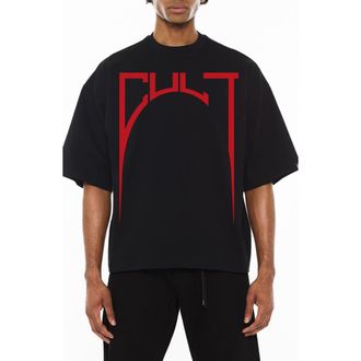 Cult of Individuality Relaxed Fit Cotton Graphic T-Shirt in Black at Nordstrom, Size X-Large
