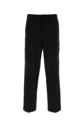 Fendi Black Stretch Cotton Cargo Pant