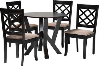 Baxton Studio Adina Modern 5Pc Dining Set