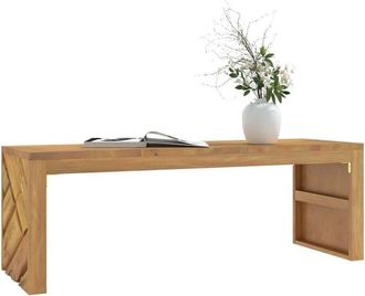 vidaXL Vidaxl - Mesa De Centro Madera Maciza De Teca 110x35x38 Cm