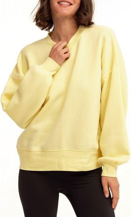 Threads 4 Thought Blaise Triblend Fleece Sweatshirt in Lemonade at Nordstrom, Size X-Small