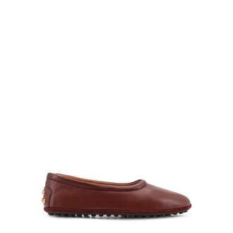 Tod's Tods, Ballerinas, female, Brown, Size: 8 1/2 US Leather Ballerinas