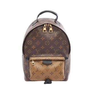 Louis Vuitton Pre-owned Palm Springs Monogram Reverse Rugzak - Dames - Vintage Rugzakken - Bruin - ONE Size - Leer - Vintage