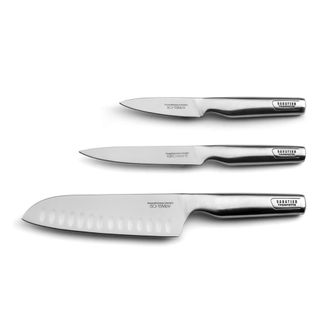 Sabatier Trompette Juego de 3 cuchillos de cocina Acero