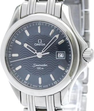 Omega Pre-owned Watches, female, Blue, Size: ONE SIZE Pre-owned Seamaster 2581.81 Wristwatch