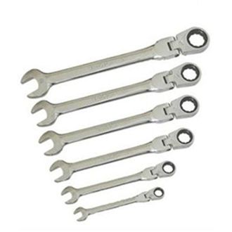 Trade Shop Trade Shop - Llaves De Ratchet Combinadas Con Set De Snout 6pz Cromo Vanadium Acero