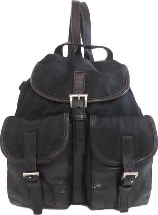 Prada Black Nylon Backpack (Pre-Owned)