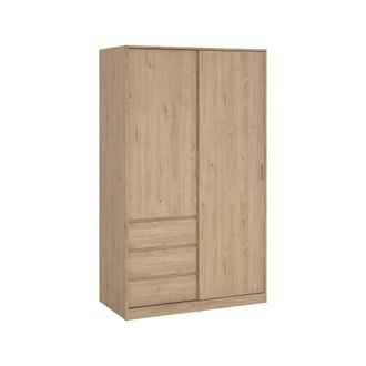 Dmora Armario 2 Puertas Clemence, Muebles De Dormitorio, Vestidor, Armario De Ropa, 119x60 H200 Cm, Roble - Dmora