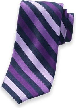 Paul Fredrick Patterned Woven Silk Tie in Lilac/navy at Nordstrom