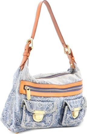 Louis Vuitton Baggy Handbag Denim PM hobo bag - Blauw
