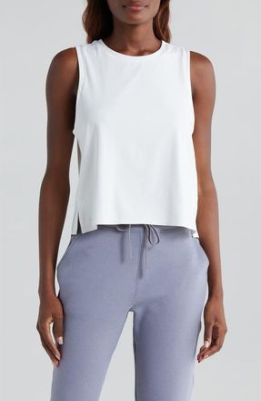Rhone Serene Crop Performance Tank in Snow White at Nordstrom, Size X-Small