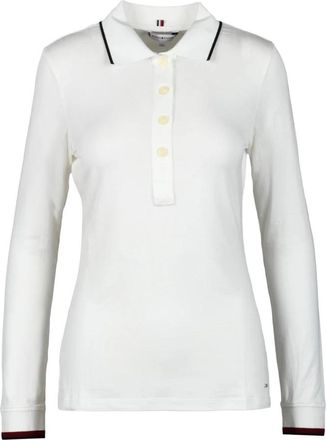 Tommy Hilfiger Polo - Dames - Polos - Wit - 2XS - Tops