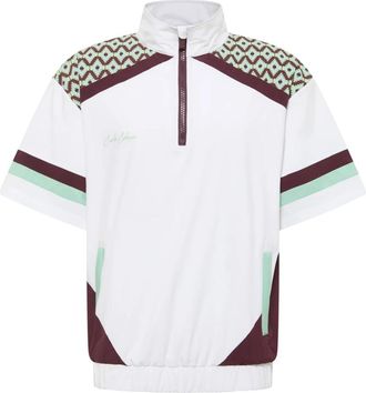 Carlo Colucci Tracksuit T-shirt Match Point - Heren - Sportshirts - Wit - M - Polyester - Fitness