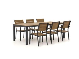 Bellagio la vita attrattiva + 10% kassakorting | Bellagio Fidenza 220cm dining tuinset 7-delig stapelbaar