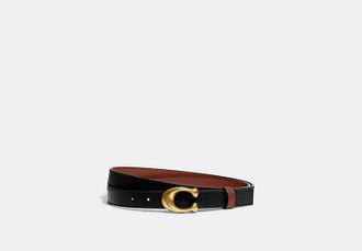 Coach Sculpted C Buckle Cut-To-Size Reversible Belt, 25mm