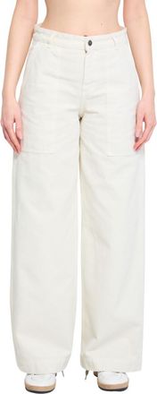 Moncler White Regular Mid Rise Jeans