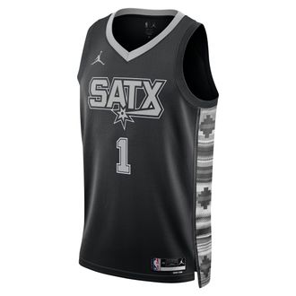 Nike Jordan Mens San Antonio Spurs Statement Edition Jordan Dri-FIT NBA Swingman Jersey in Black | DO9543-014