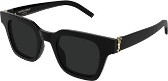 Saint Laurent Sunglasses, unisex, Black, Size: 47 MM Square Sunglasses