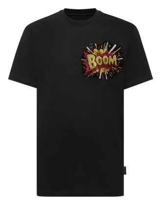 Philipp Plein Round Neck T-Shirt Boom Stones