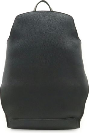 Herm&egrave;s Black Vert Taurillon Clemence Leather Backpack (Pre-Owned)