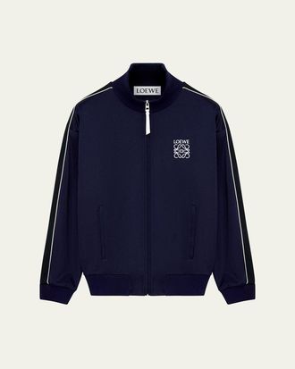 Loewe Mens Poly Satin Track Jacket