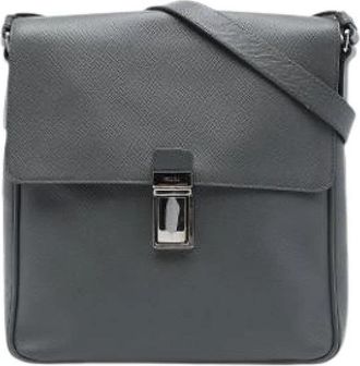 Prada Pre-owned Vintage Crossbody Bag - Dames - Vintage Schoudertas - Grijs - ONE Size - Leer - Vintage