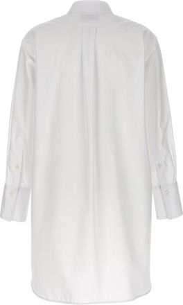 Alberto Biani Tuxedo Plastron Cotton Shirt - White