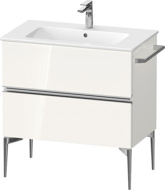 Duravit Duravit - Sivida Mueble Bajo Lavabo, 2 Cajones, Tirador Cromado