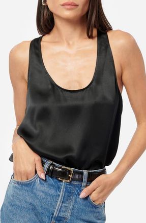 Cami NYC Jane Silk Charmeuse Tank in Black at Nordstrom, Size Xx-Small