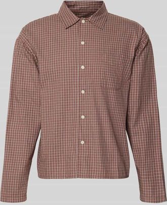 Jack & Jones Jack & Jones Regular Fit Freizeithemd mit Kentkragen in Dunkelrot, Gr&ouml;&szlig;e XXL