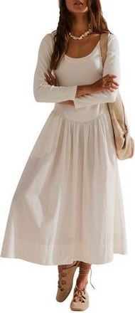 Free People Aelia Long Sleeve Maxi Dress in Ivory at Nordstrom Rack, Size Small