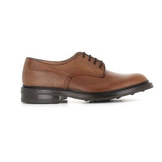 Trickers Platte Schoenen Cognac Derby Ambacht - Heren - Veterschoenen - Bruin - 42 EU - Schoenen